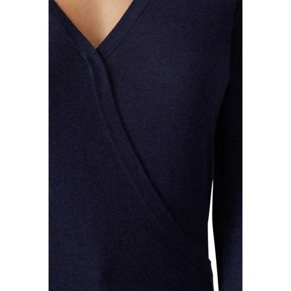 Halogen Women's Faux Wrap Surplice Sweater Size XS - Picture 3 of 7